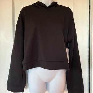SAGE Collective Women's Black Crop Hoodie sweatshirt, Size S, NWT